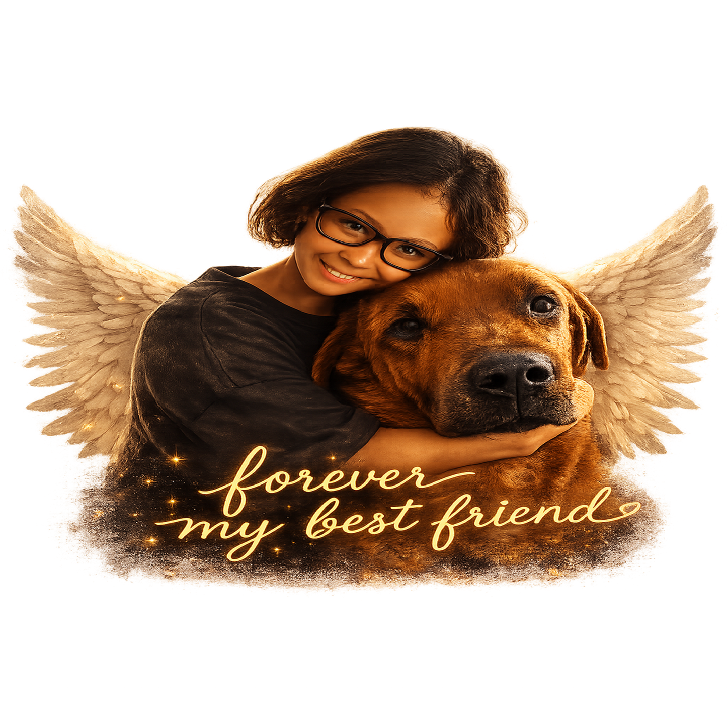 Forever My Best Friend Custom Memorial Statue