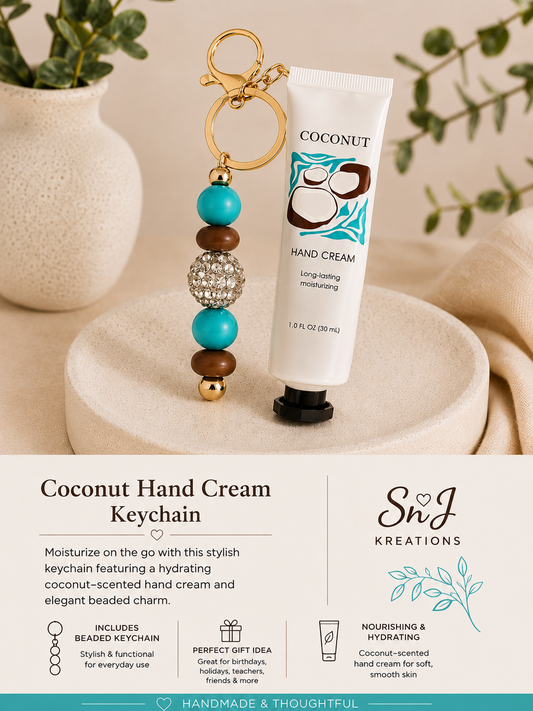Coconut Hand Cream Keychain