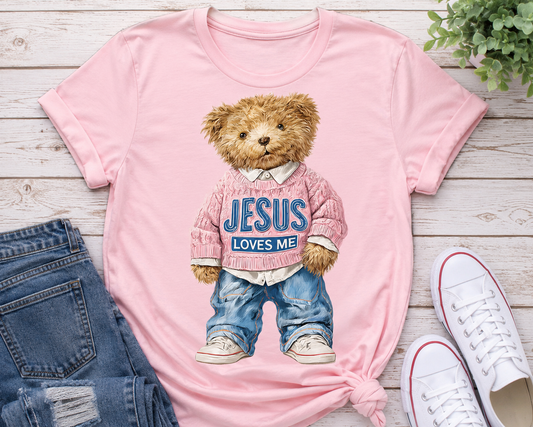 Jesus Loves Me Teddy Bear T-Shirt