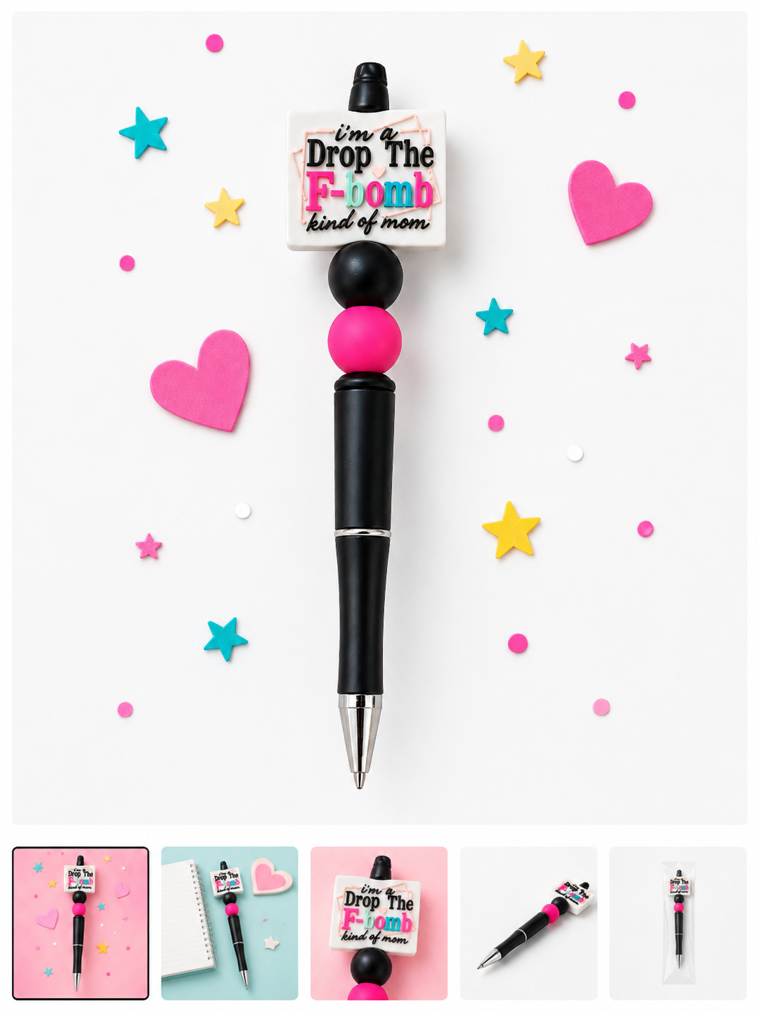 Drop the F-Bomb Kind of Mom Beaded Pen