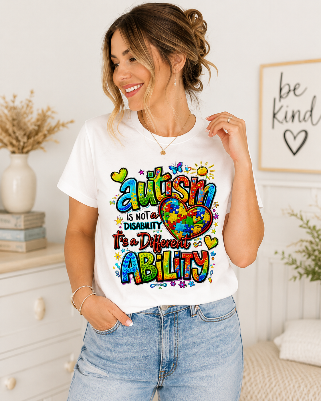 🌈 Autism Awareness Shirt | Different Ability Graphic Tee | Neurodiversity Support T-Shirt | Autism Advocate Gift