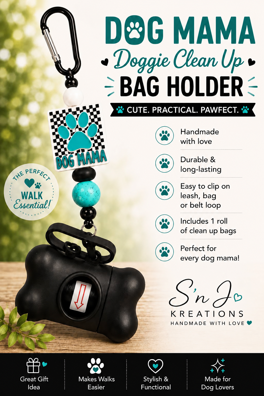 🐾 Doggie Clean Up Bag Holder Keychain