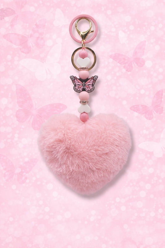Fluttering Heart Keychain