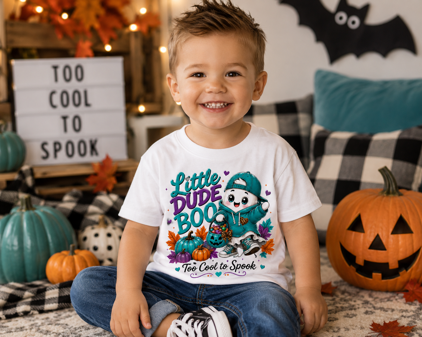 👻 Little Dude Boo – Too Cool to Spook