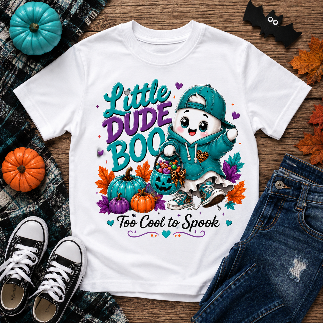 👻 Little Dude Boo – Too Cool to Spook