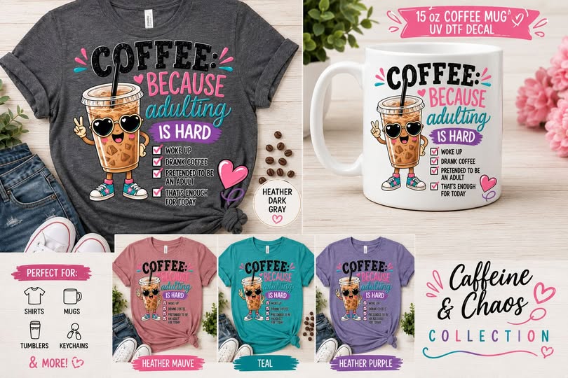 ☕ Coffee Because Adulting Is Hard
