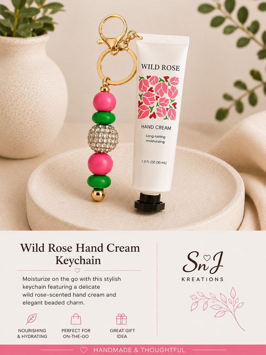 Wild Rose Hand Cream Keychain